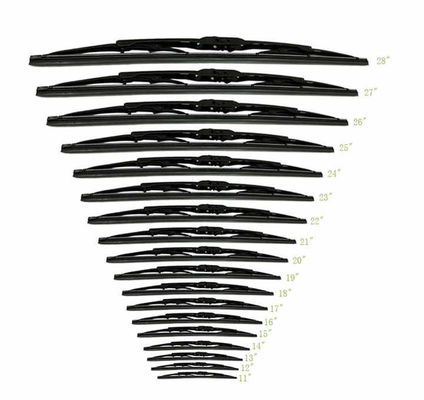 Universal Windshield Wiper Blade Front and Rear Frame Metal Wiper Blades for Car Window Cleaning